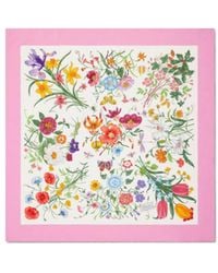 Gucci - Printed Silk Twill Carré - Lyst