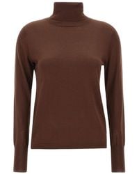 Aspesi - Ribbed Turtleneck Knitted Sweater - Lyst