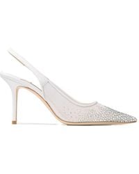 Jimmy Choo - Love 85 Embellished Slingback Pumps - Lyst