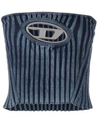 DIESEL - M-Clarksville Logo Plaque Bandeau Top - Lyst