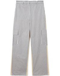 Stella McCartney - Oversized Mixed Stripe Cargo Trousers - Lyst