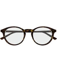 Gucci - Eyewear Round Frame Glasses - Lyst