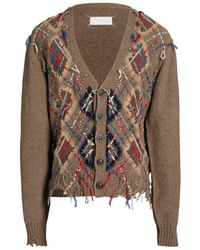 Maison Margiela - Cut-Out Detailed Knitted Cardigan - Lyst