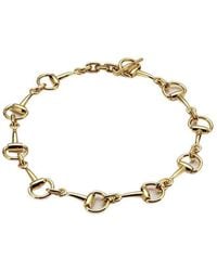Gucci - Horsebit Motif Necklace - Lyst