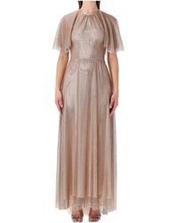 Alberta Ferretti - Micro-Embellished Evening Dress - Lyst