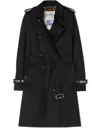 Burberry - Kensington Double Breasted Belted Trench Coat - Lyst