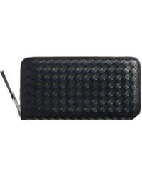 Bottega Veneta - Intrecciato Piccolo Zip Around Wallet - Lyst