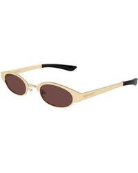 McQueen - Eyewear Oval Frmae Sunglasses - Lyst