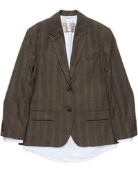 Acne Studios - Layered Wool Suit Jacket - Lyst