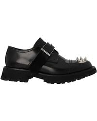 McQueen - Punk Studded Derby Shoes - Lyst