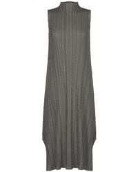 Pleats Please Issey Miyake - Pleats Please Issey Miyake Sleeveless Pleated Dress - Lyst