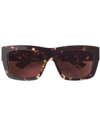 Bottega Veneta - Eyewear Square-Frame Sunglasses - Lyst