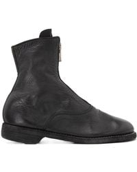 Guidi - Round-Toe Mid-Calf Boots With Front Zipper - Lyst