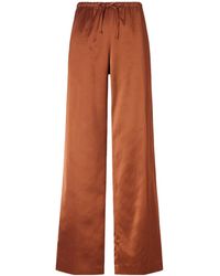 Dries Van Noten - Wide-Leg Satin Pants - Lyst