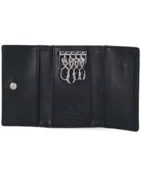 Vivienne Westwood Archive Orb Slim Flap Card Wallet in Pink