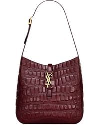 Saint Laurent - Le 5 À 7 Crocodile-Embossed Leather Shoulder Bag - Lyst