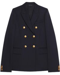 Givenchy - Double-Breasted Long-Sleeved Blazer - Lyst