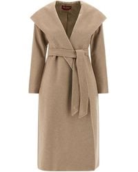 Max Mara - Studio Danton Tie-Waisted Coat - Lyst