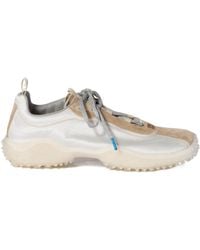 Miu Miu - Bubble Technical Fabric And Suede Sneakers - Lyst