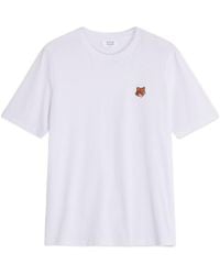 Maison Kitsuné - Maison Kitsuné Fox Patch Crew Neck T-Shirt - Lyst