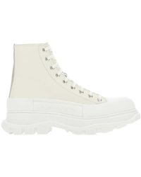 McQueen - Lace-Up Chunky Boots - Lyst