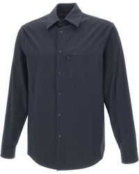 Aspesi - Snap Button Poplin Shirt - Lyst