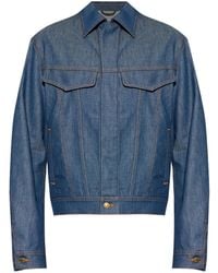 Moschino - Long-Sleeved Denim Jacket - Lyst