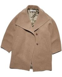 Acne Studios - Funnel-Neck Single-Breasted Coat - Lyst