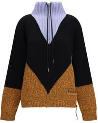 Marni - Intarsia Zip-Up Knitted Jacket - Lyst