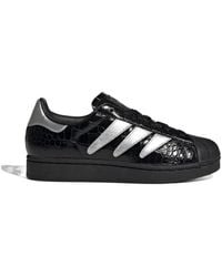 adidas - Superstar Ii W Striped Lace-Up Sneakers - Lyst