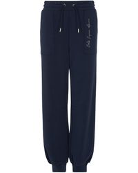 EA7 - Drawstring Waist-Edge Sweatpants - Lyst