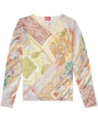 DIESEL - K-Renton Printed Long-Sleeve Top - Lyst