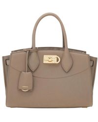 Ferragamo - New Ferragamo Studio Soft Bag (M) - Lyst