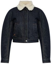 Jacquemus - Cropped Denim Jacket - Lyst