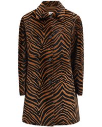 P.A.R.O.S.H. - Leopard Print Coat - Lyst