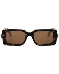 BVLGARI - Rectangular Frame Sunglasses - Lyst