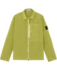 Stone Island - Zip-Up Regular-Fit Overshirt - Lyst