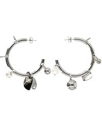 Justine Clenquet - Britt Charm Hoop Earrings - Lyst
