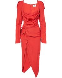 Vivienne Westwood - Panther Draped Midi Dress - Lyst