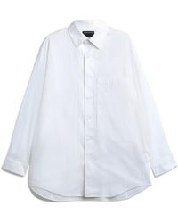 Y-3 - Logo Printed Poplin Shirt - Lyst