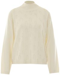 Fabiana Filippi - Embellished Mock-Neck Knitted Sweater - Lyst