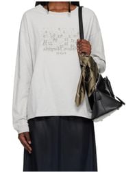Maison Margiela - Logo Embroidered T-Shirt - Lyst