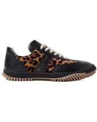 Stella McCartney - Leopard-Print Hemp Sneakers - Lyst