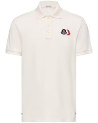 Moncler - Logo Patch Short-Sleeved Polo Shirt - Lyst