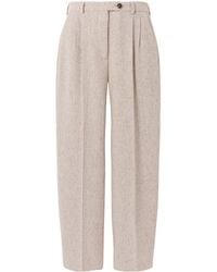 Fortela - Pleated Woolblend Straightleg Trousers - Lyst