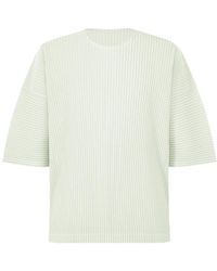 Homme Plissé Issey Miyake - Homme Plissé Issey Miyake Monthly Colors May Pleated T-Shirt - Lyst