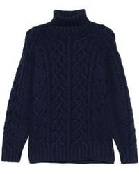 Brunello Cucinelli - Cable-Knit Turtleneck Sweater - Lyst