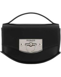 DURAZZI MILANO - Flip-Lock Leather Shoulder Bag - Lyst