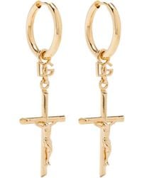 Dolce & Gabbana - Cross Pendant Earrings - Lyst