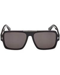 Tom Ford - Large Rectangular Double-Frame Sunglasses - Lyst